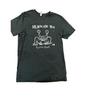 Hi How Are You Shirt Mens Medium Daniel Johnston Austin Texas Art Graphic Tee